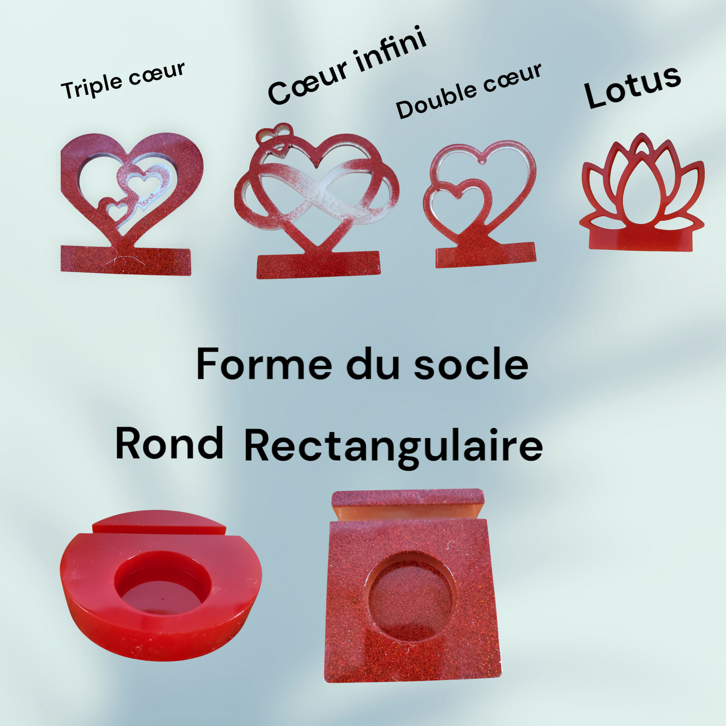 Porte Bougies avec coeur